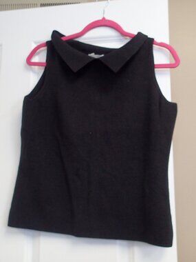 White Stag Stretch Ladies Black Sleeveless Shirt Size Large 12/14